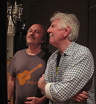 Barry Ollman with Graham Nash. Photo by James Tuttle