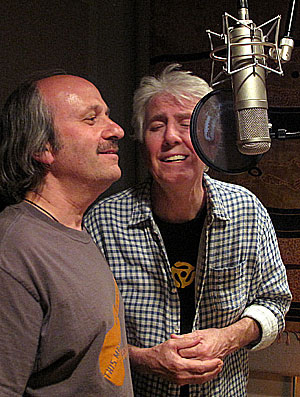 Barry Ollman with Graham Nash. Photo by James Tuttle.